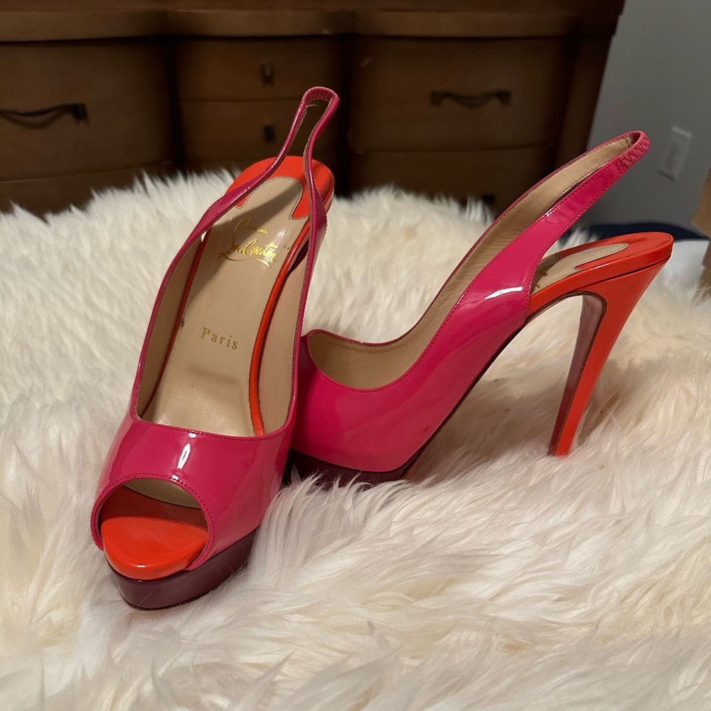 Christian Louboutin Lady Peep Slings size 40.5